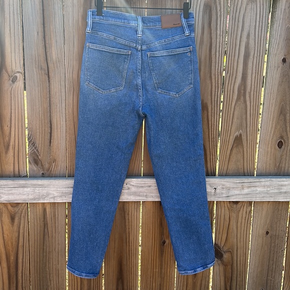 MADEWELL STOVEPIPE Fair Trade Certified Factory Blue Denim Jeans - Picture 6 of 10